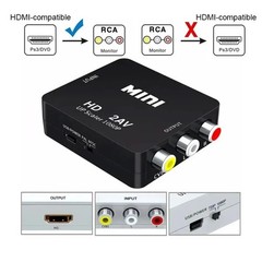 HDMI To RCA AV Adapter Converter Cable CVBS 3RCA 1080P Composite Video Audio