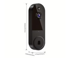 Wireless Video Doorbell Camera 1080p with Clear Night Vision for Front Door