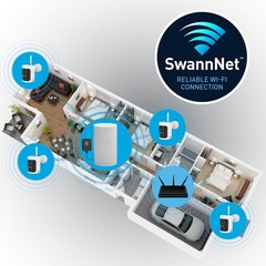 Longer charge 4K Wireless Security Kit with 3 x Wire-Free Cameras & NVR Tower