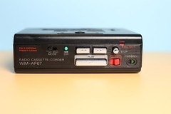 Sony Walkman WM-AF67 Radio Cassette Player Tape/Radio Works Great, NO Recording
