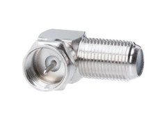 90 Degree Right Angle F Female to Male Connector Coax Adapter TV F-Type M/F Lot