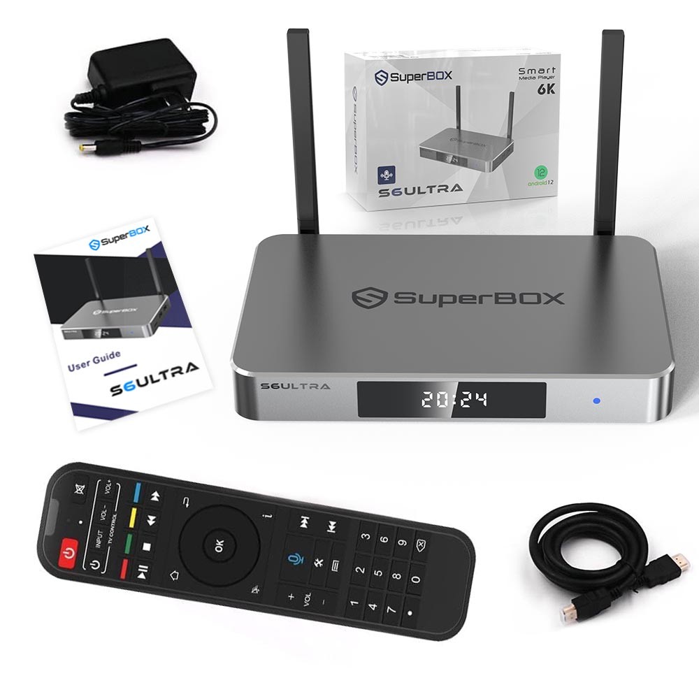 SuperBox S6 Ultra TV BOX Authorized Dealer SameDay Shipment Message MeSend Gift