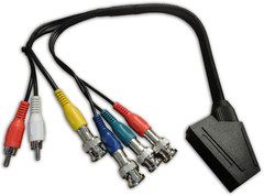 SCART zu BNC Breakout Adapter Kabel RGB / RGBS für SONY PVM / BVM Monitor CSYNC