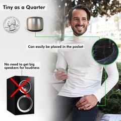 Mini Portable Bluetooth Speaker Ultra Compact Powerful Sound Wireless 90Db