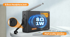 XHDATA D-808 Professional Portable Radio | FM Stereo/SW/MW/LW/Air Band Receiver
