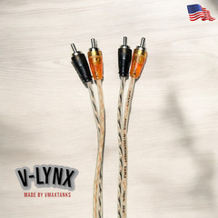 VLYNX 2 or 15 FT 100% Copper RCA Male L/R Stereo Audio Cable Cord Plug Flexible