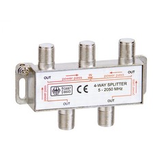 2 3 4 6 Way F-Type Splitter Coaxial Cable RG6 Satellite TV Antenna Cord Adapter