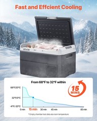 VEVOR 12 Volt Car Refrigerator Portable Freezer 42.3QT Electric Cooler Camping
