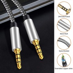 3FT/6FT AUX 3.5mm Cable Male to Male Car Audio Cord For Headphones/Car/Speaker