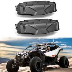 2PCS UTV Windshield Vent Self Install Kit for Hard Coated Polycarbonate