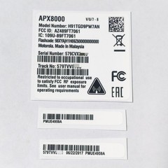 DIY Motorola APX8000 Radio Speaker Grille Aluminum Plate Body Case Label Badge