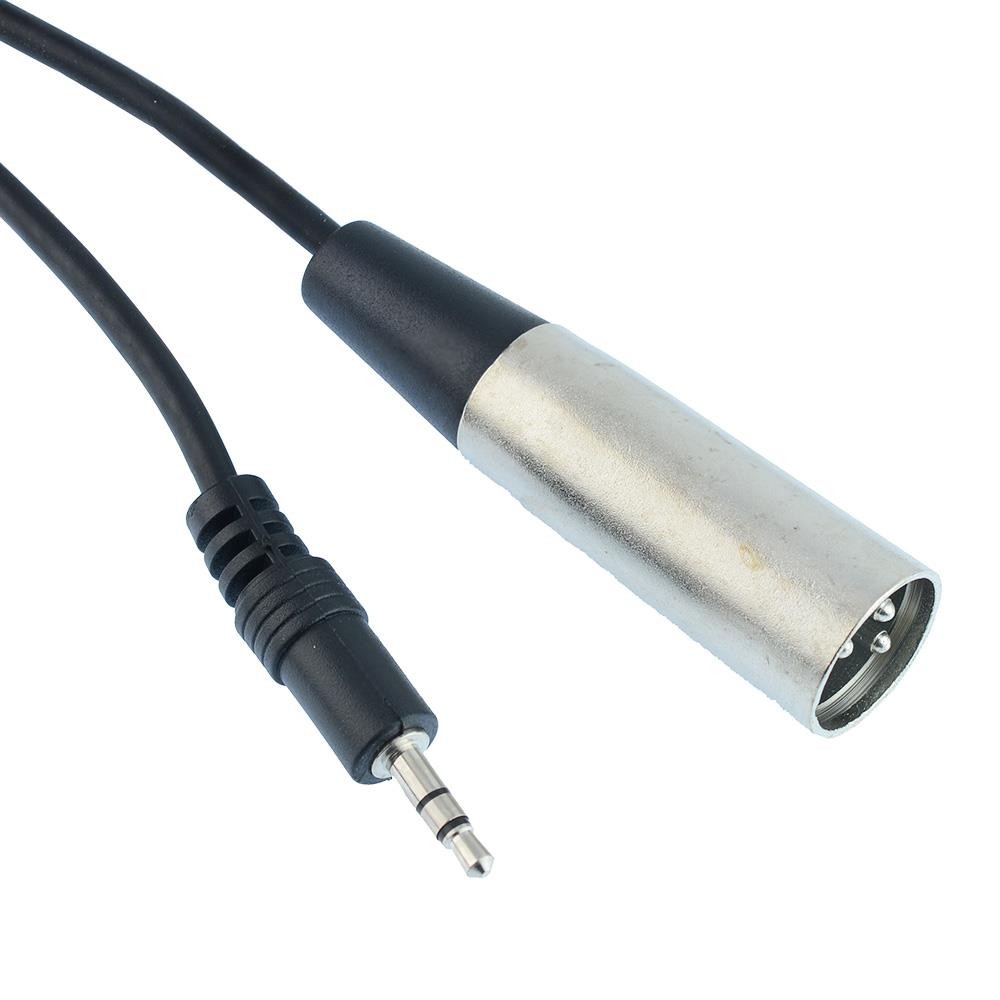 3.5mm Stereo Jack Plug to Male XLR Audio Cable Lead 1m 2m 3m