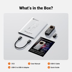 Fosi Audio DS3 Portable USB-C DAC Amp Gaming Headphone Amplifier 7.1 Audio