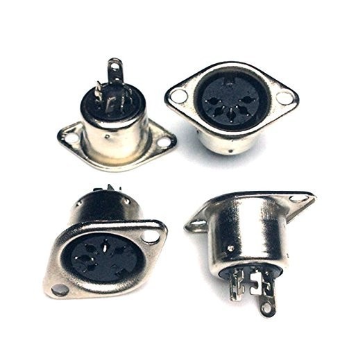DIN Female 5-Pin Jack Socket Connector Panel Mount Soldering – 5 Pin MIDI DIN