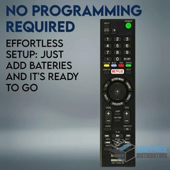 Sony RMT-TX100U TV Remote Control Replacement Work for ALL Sony Smart TVs
