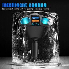 12V Dual USB Car Cigarette Lighter Socket Splitter Power Adapter Charger Outlet