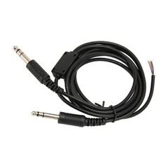 Aviation Headset Replacement Cable 6.6ft Dual GA Plug For David Clark/AVCOMM