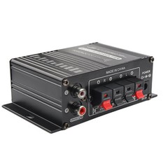 400W 12V 2 Channel Powerful Stereo Audio Power Amplifier HiFi Bass Amp Car Home
