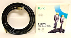 Llano 8K HDMI High Speed 10 ft. Cable Ultra HD Double Screen Display Open Box FS