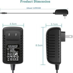 Universal Ac Adapter 12v 2a Power Supply Charger 24w Ac110v to Dc12v 2000ma 1500