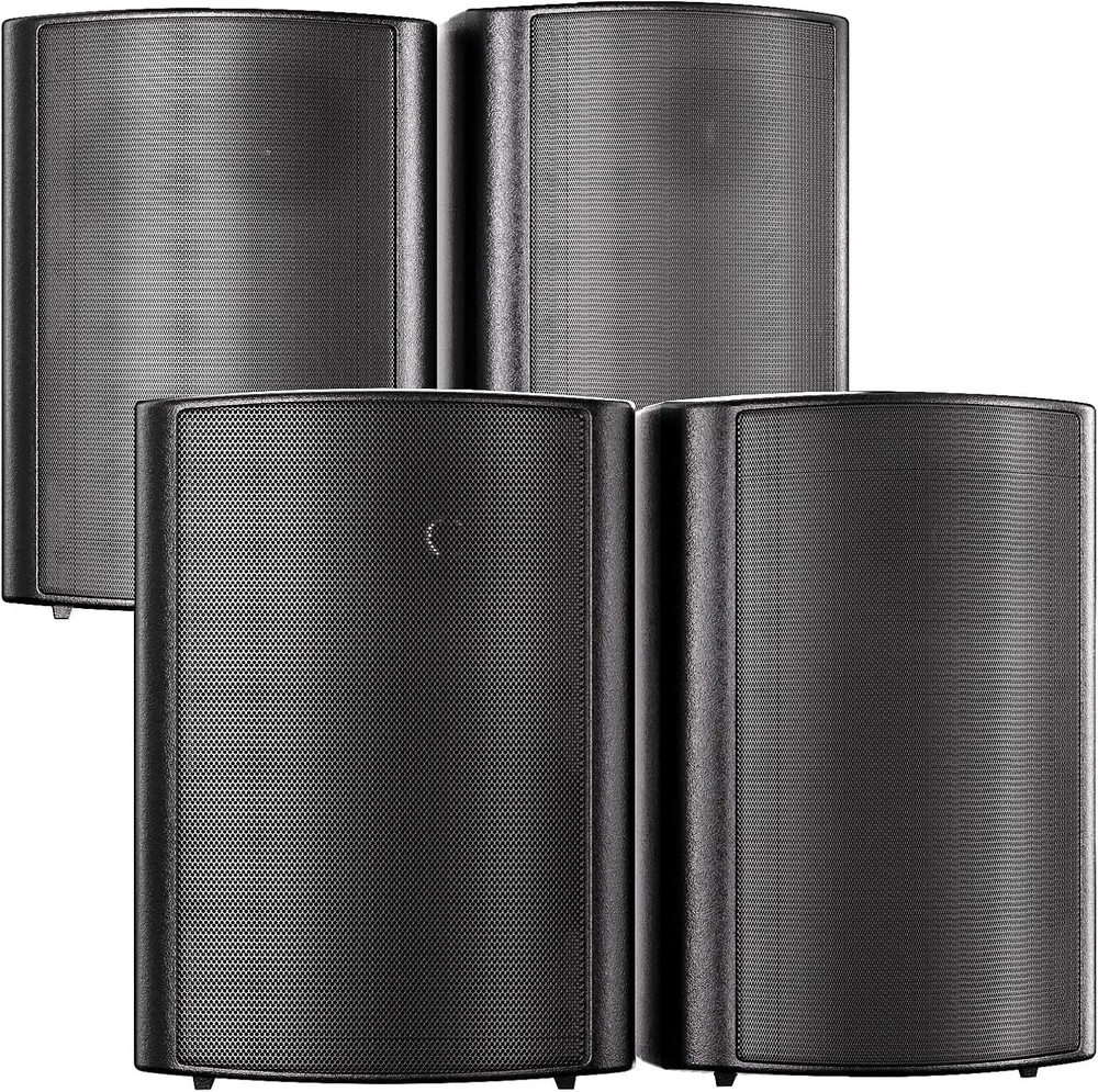 4 Pack 6.5″ Outdoor Bluetooth Speakers 800W Waterproof Wired Wall Mount Patio