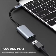 TYPE C to HDMI-Compatible 4K Adapter USB C USB3.1 Male to HDTV Female Converter