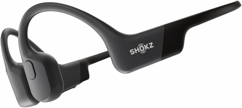 SHOKZ OpenRun – Open-Ear Bluetooth Standard Size+Magnetic Charging, Black