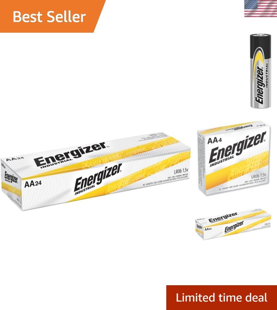 Powerful Industrial AA Batteries – Energizer EN91 24 Count for Professional Use