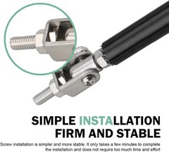 2 PCS Adjustable Splitter Strut Rods, 8″ – 11″ Front B Size: 2 PCSColor: Black