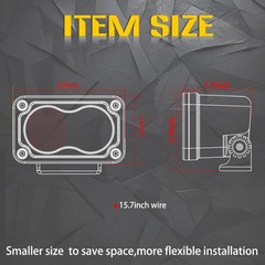2x 3inch LED Light Cube Bar Spot Flood Pods Driving Fog Lamp Offroad ATV UTV 4WD