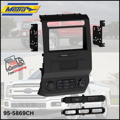 METRA 95-5869CH / DOUBLE DIN CAR RADIO DASH KIT FOR 2015-2022 FORD F-SERIES —