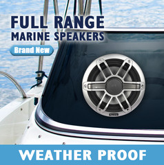 1 Pair 6-1/2″ 2-Way Marine Boat Speakers 12V RGB LED Lighting 150W Audio Systems