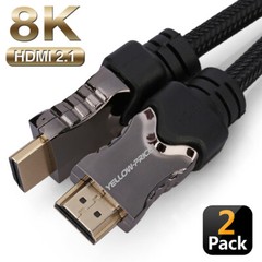 2020-NEW 2pcs 6FT Ultra 8K HDMI 2.1 Cable with 8K@120Hz (7680x4320P) and HDR 4K