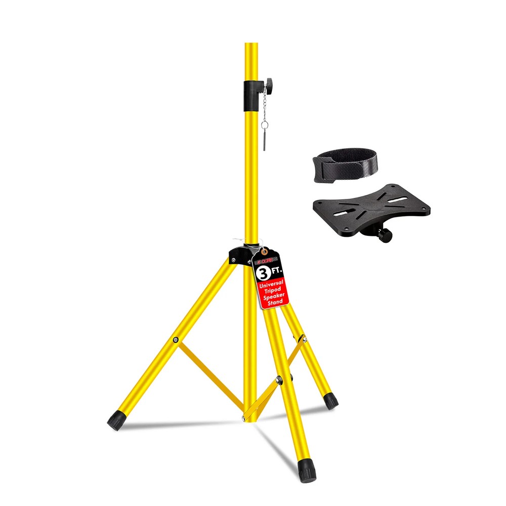 5 Core Speaker Stand Adjustable 31 to 36″ PA DJ Tripod Heavy Duty w 35mm Mount