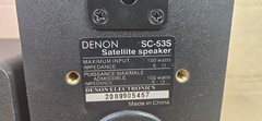 Denon SC-53C Center Speaker w/ Two SC-53S Satellite Speakers **ALL WORK GOOD**