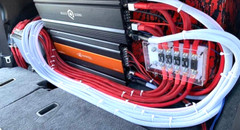 15ft 1/0 Gauge RED SNAKESKIN OFC Wire Strands Copper Marine Cable AWG