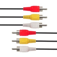 3FT 10FT 15FT 30FT 3 RCA Male to 3 RCA Male Composite Audio Video Cable Cord US