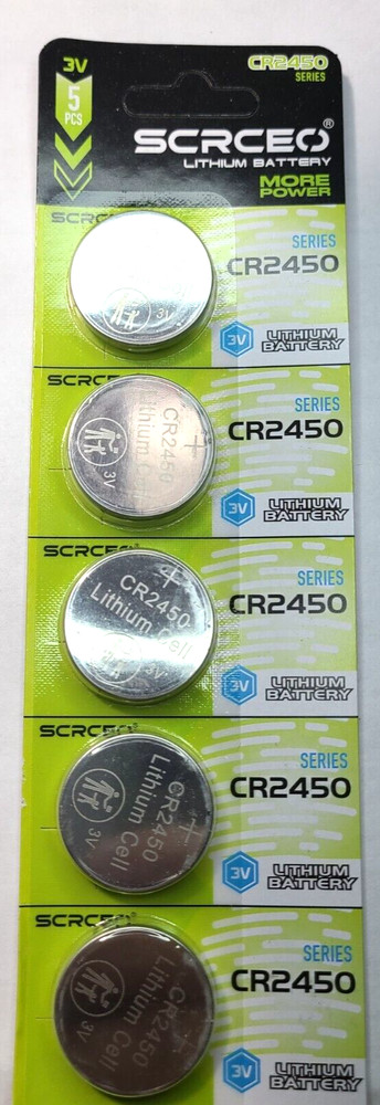 5 PACK CR2450 3V LITHIUM BATTERY (GOOD EXPIRE 12/29) DL2450 FREE TRACKING