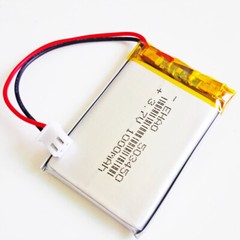 3.7V 1000mAh 503450 Li po Polymer Battery JST 2pin 1.25/1.5/2.0/2.54mm Connector