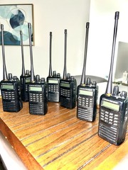 Package of 7/VERTEX Standard EVX-539 Two-Way Digital Analog UHF Display