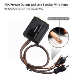 Durable RCA Stereo Ground Loop Isolator for Audio Signals Eliminate Noise Filter