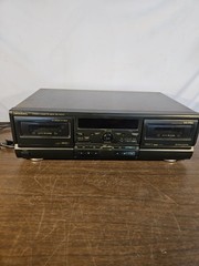 Technics RS-TR373 Double Stereo Cassette Deck HX PRO Needs Heads Cleaned Works