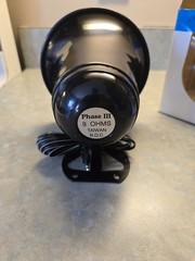 Phase III Reflex Horn Alarm Speaker Siren 5″ 8 Ohm Black Taiwan R.O.C. PA CB