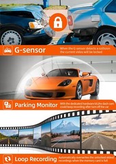 WOLFBOX 4K12” Free SD Dual Mirror Dash Dash Cam Parking Monitoring Cameras