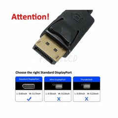 Displayport DP Male To VGA Female Adapter Display Port Cable Converter Black FHD