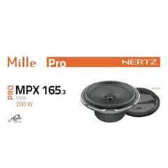 Hertz Mille Pro MPX 165.3 6.5″ 16.5cm Car 2 Way Coaxial Speakers 100w RMS Pair