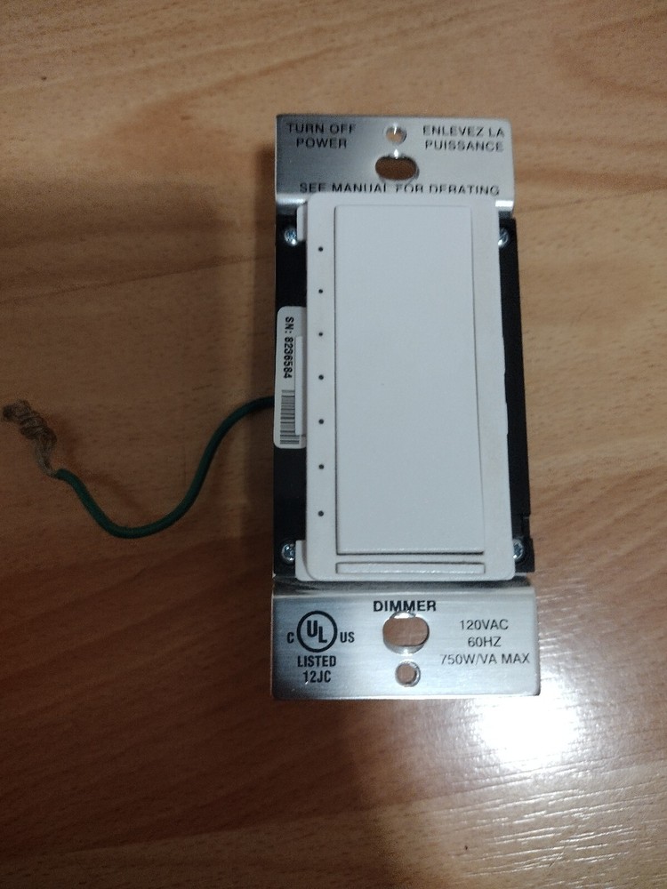CRESTRON CLW-DIMEX-P-W-T Cameo® Wireless In-Wall Dimmer White Textured 120V