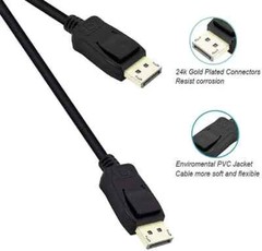 Lot of 100 Display Port Cable DP to DP 4K 60Hz High Speed Video Audio 6 ft USA