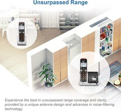 BL102-2 DECT 6.0 2-Handset Cordless Phone for Home with Answering Machine, Ca…