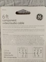 GE 33321 GE Component Audio/Video Coaxial Cable 6ft Connect Audio/Video Device